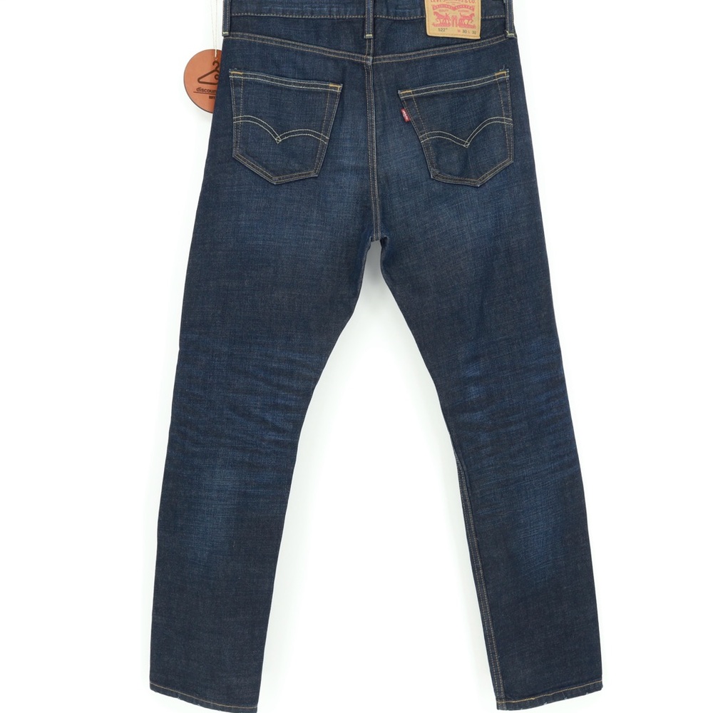 Levi's Dark Indigo Straight Jeans Size 30x30 - Picture 2 of 10